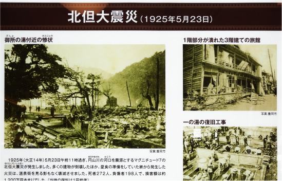 3_3：1925年北但馬地震と城崎温泉　過去の大地震の紹介（復興）／兵庫県豊岡市城崎町